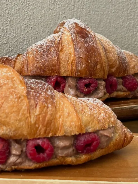 JUMBO CROISSANTS out now now THAT is a big croissant