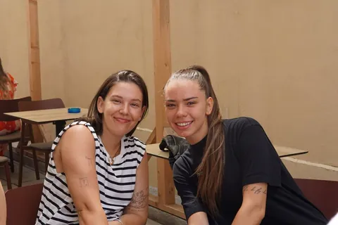 Our favorite team girls just vibing at Padma #handballpassion